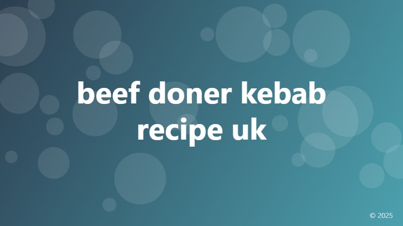 beef doner kebab recipe uk