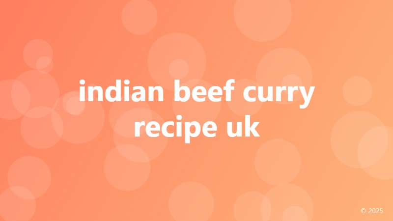 indian beef curry recipe uk